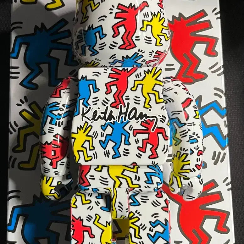 [BUNJANG] Keith Haring x Bearbrick 400% Unsealed Figure / 베어브릭 키스해링 400% 개봉