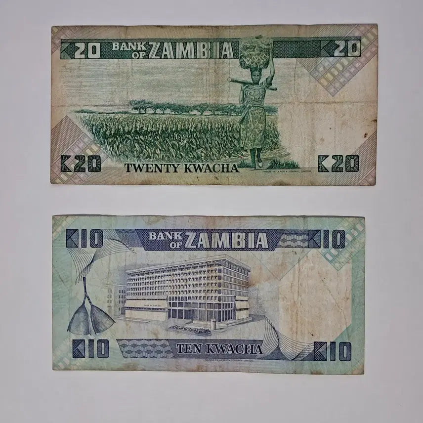 [BUNJANG] Zambia 2-Type Banknote Set / 잠비아 지폐 2종