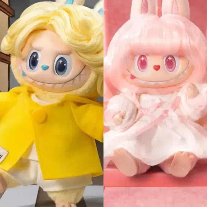 [BUNJANG] Labubu Costume Raincoat &amp; Velvet Noon (After Rain) Set / 무료배송) 라부부 헤어살롱 벨벳눈(velvet noom) &amp; 애프터레인(after rain)