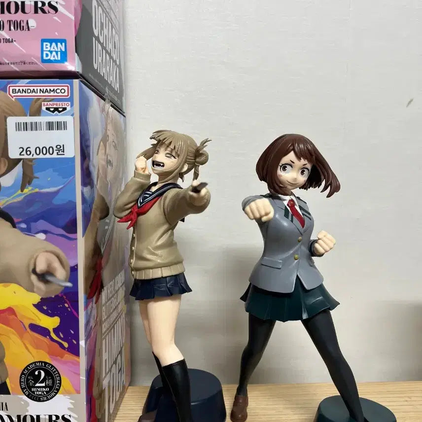 [BUNJANG] My Hero Academia Glitter Glamours Ochaco Uraraka &amp; Himiko Toga Bundle Set Figures / 일괄] 나히아 히로아카 글리터 글래머스 우라라카 오챠코, 토가 피규어