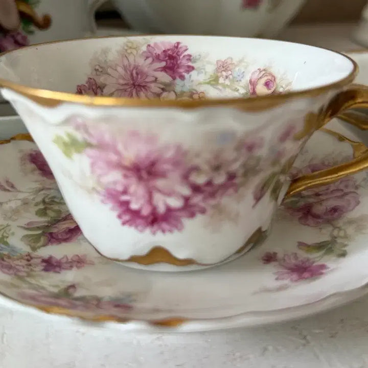 [BUNJANG] Haviland France Occasion Teacup and Saucer Set / 프랑스 하빌랜드 오시잔