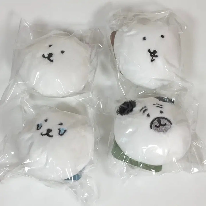 [BUNJANG] Nongdamgom Pug Kuzhi Face Doll Badge Mascot Keyring Bundle Set / 일괄) 농담곰 퍼그 쿠지 얼굴 인형 뱃지 마스코트 키링 E상
