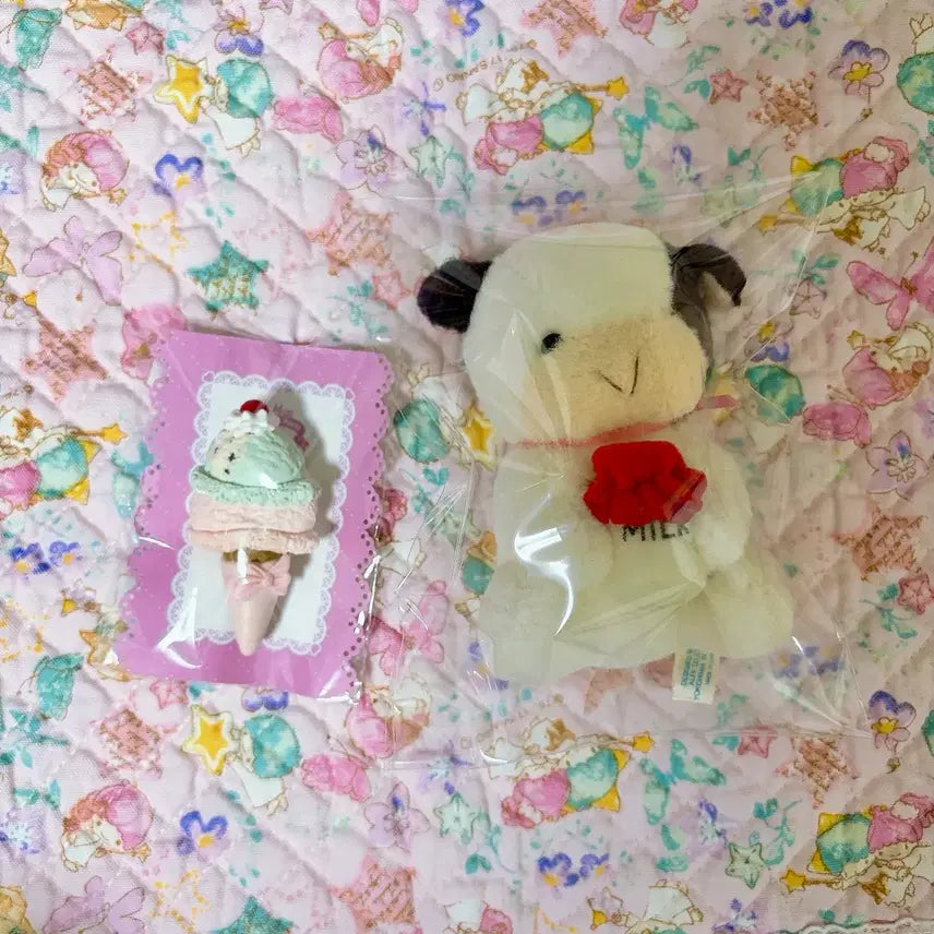 [BUNJANG] Fantasia Atelier Miss Lovely Party Ice Cream Brooch Vintage Doll Set / 팬시아뜰리에 미스 러블리 파티 아이스크림 브로치 빈티지 인형 세트