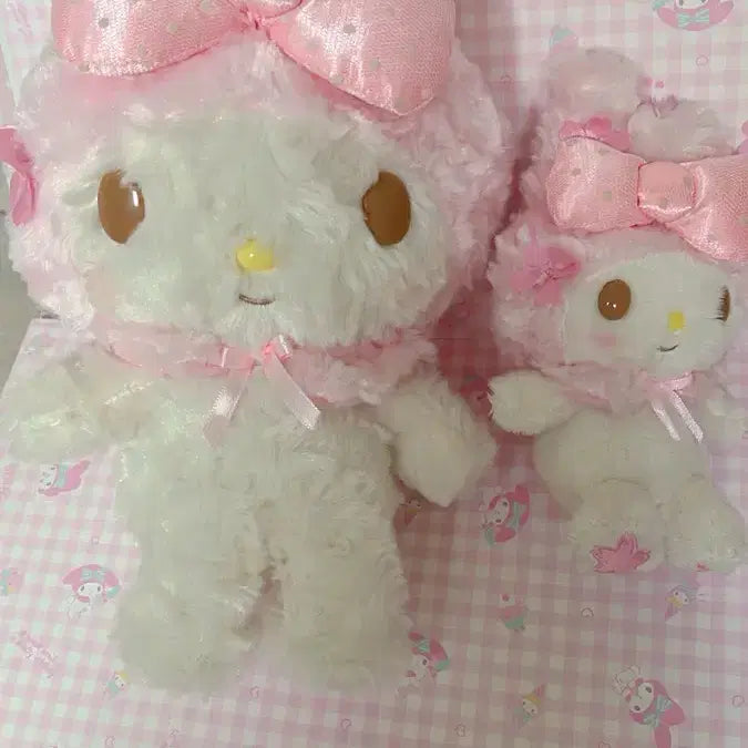 [BUNJANG] Sanrio My Melody 2014 Cherry Blossom Series Plush + Mascot Bundle Set / 2014년도 벚꽃시리즈 마이멜로디 누이+마스코트 일괄(덤 추가)