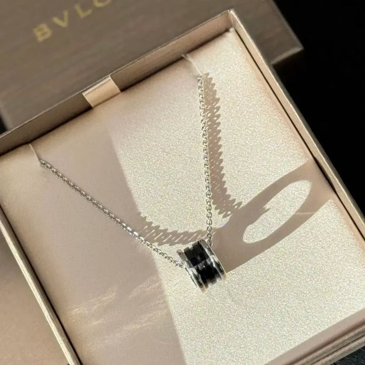[BUNJANG] Bulgari Save the Children Sterling Silver Black Ceramic Necklace / 불가리 자선 목걸이세이브더칠드런 925 실버 블랙 세라믹