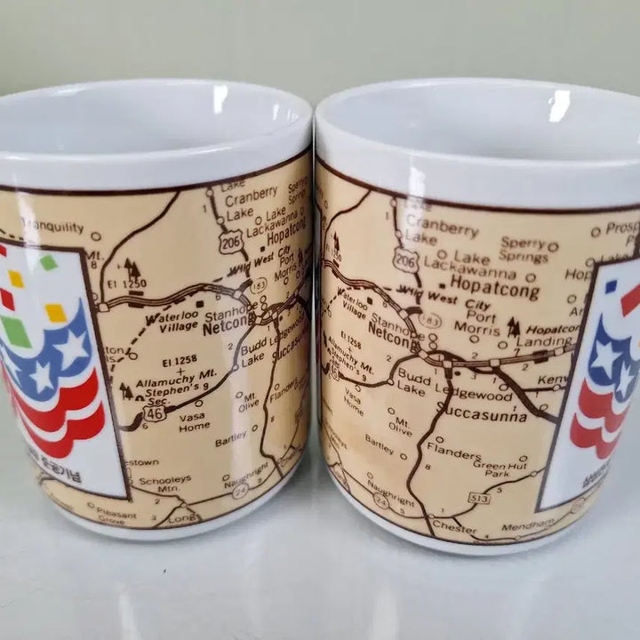 [BUNJANG] Samsung Electronics USA Plant Inauguration Commemorative Mugs (Set of 2) / 근대사 수집 자료 옛날 삼성전자 미국 준공 기념 머그컵 2개