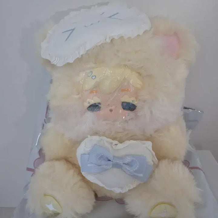 [BUNJANG] Baby Three Cocono 800% Yellow Doll with Heart Cushion / 베이비 쓰리 인형(코코노)