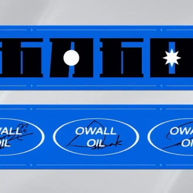 [BUNJANG] OWALLOIL Official Logo Slogan (Blue) / (새상품) 오월오일 (OWALLOIL) 공식 로고 슬로건 (블루)