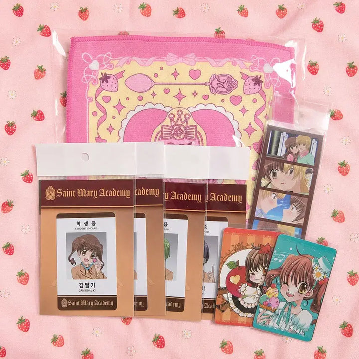 [BUNJANG] Yumeiro Patissiere Bundle Set Student ID Handkerchief Hand Towel Photocard POB / [일괄] 꿈빛파티시엘 꿈파 학생증 손수건 핸드타월 포토카드 특전