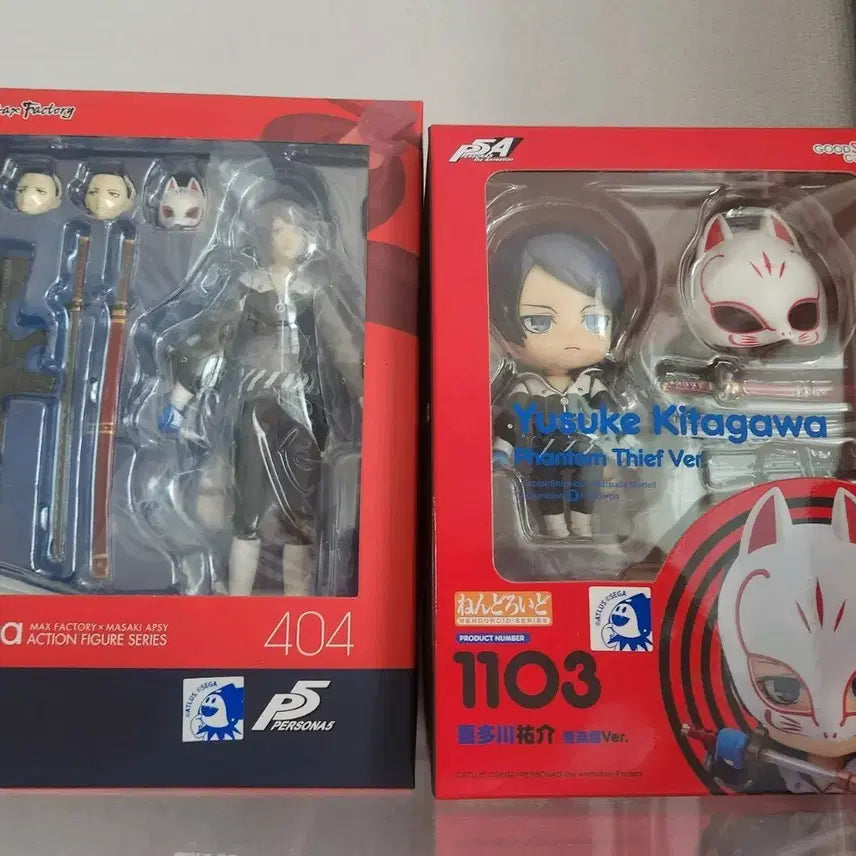 [BUNJANG] Persona 5 Yusuke Kitagawa (Fox) Nendoroid &amp; Figma Bundle Set / 페르소나 5 키타가와 유스케 폭스 넨도로이드 &amp; 피그마 일괄