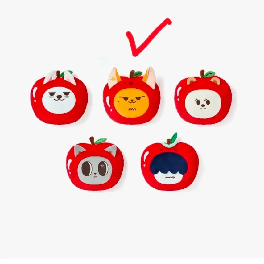 [BUNJANG] TXT Yeonjun Apple Bart Cushion / 현물) 사과황춘이쿠션애뿔바투 최연준캐릭터 투바투 txt yeonjun 투모로우바이투게더