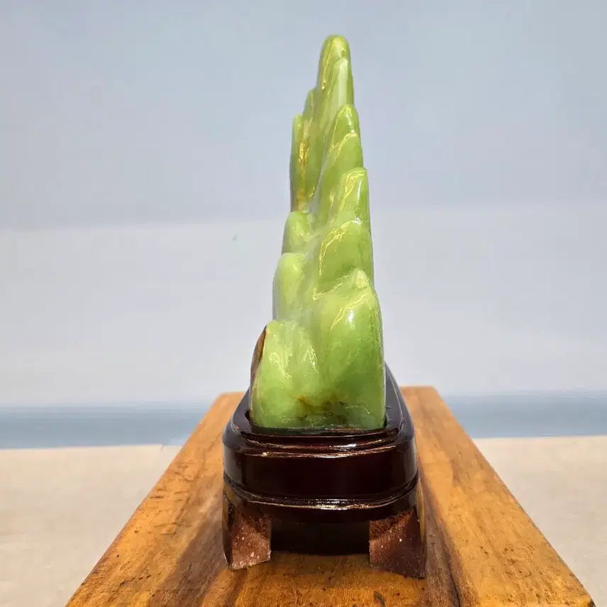 [BUNJANG] Sansugyeong Jade Shaped Stone / 26071601 산수경 형상석 영롱한 옥 가공석 광물 수석 팝니다
