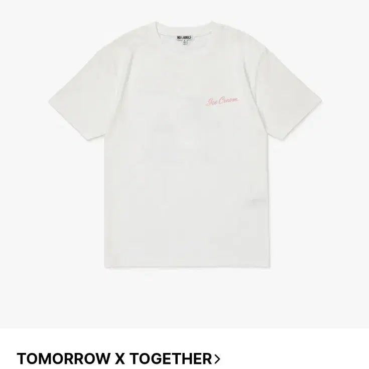 [BUNJANG] TXT Yeonjun Part 2 Merch Ice Cream T-Shirt (L, New) / 연준 파트2 머치 아이스크림 티셔츠 L(새상품)