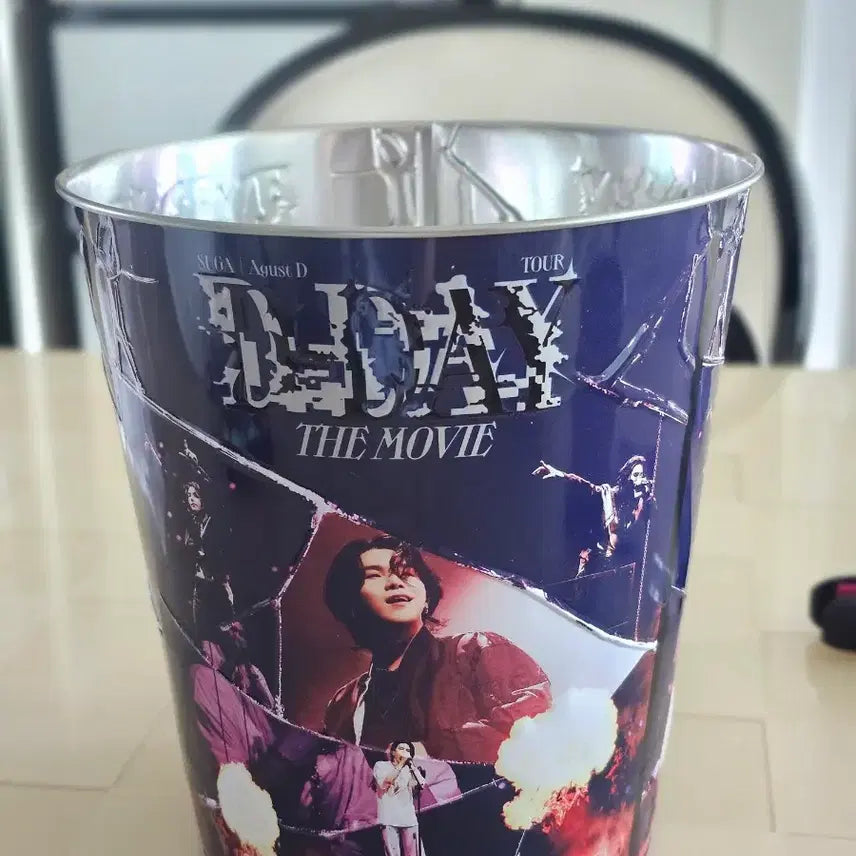 [BUNJANG] BTS Suga D-Day The Movie Popcorn Tin / BTS 방탄소년단 슈가 디데이 더무비 팝콘통 Agust D