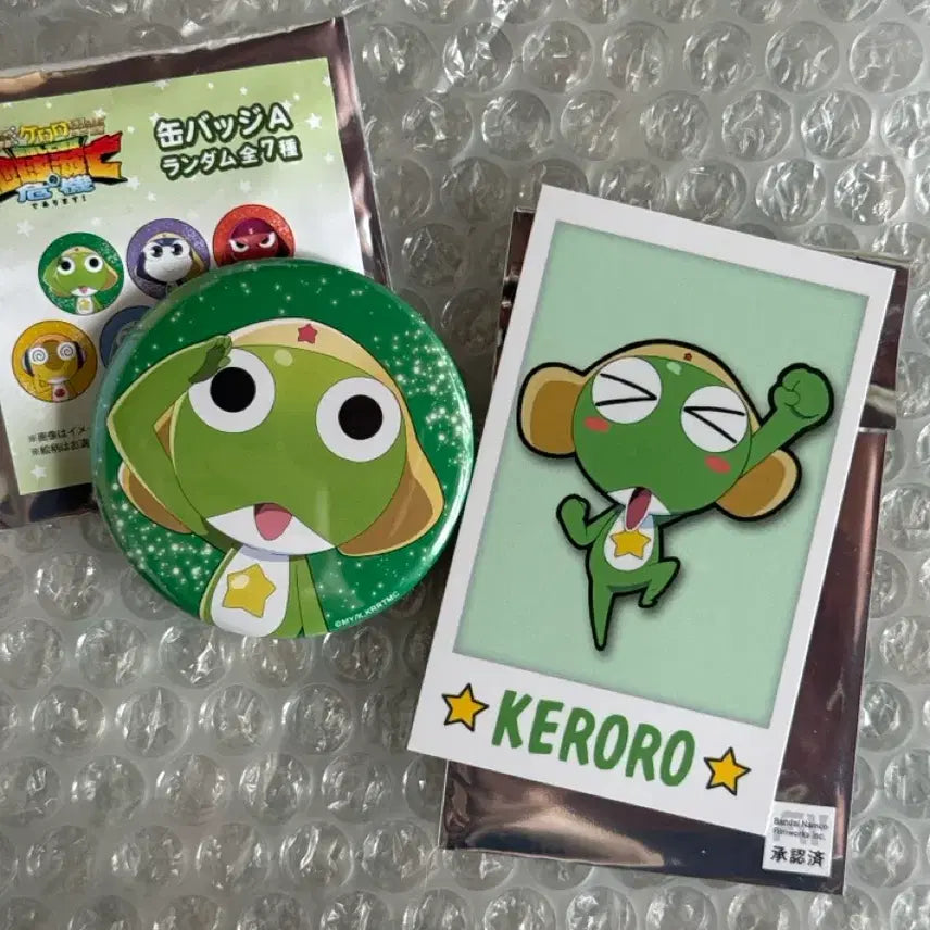 [BUNJANG] Keroro Gunsou The Movie Can Badge + Polaroid Photocard Set / 급처 ㅠㅠ) 극장판 개구리중사 케로로 캔뱃지 + 폴라로이드 포토카드