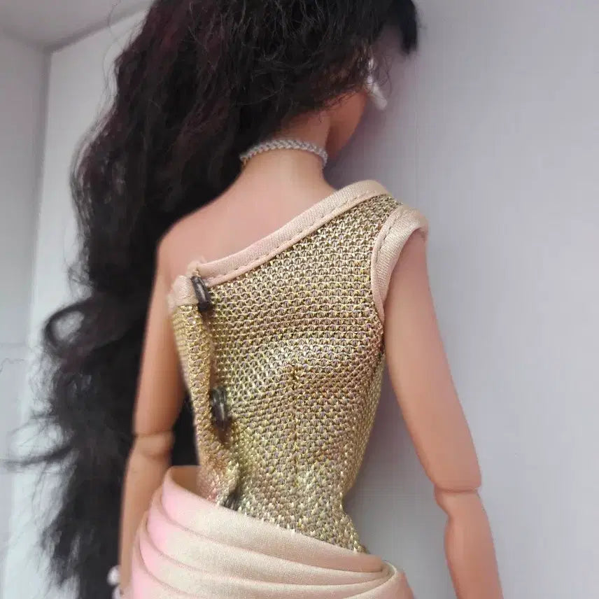 [BUNJANG] Golden Silkstone Dress for Dolls / 새상품/ 골드 드레스 1개