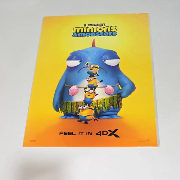[BUNJANG] Minions &amp; Monsters 4DX A3 Poster / 미니언즈&amp;몬스터즈 4DX A3 포스터