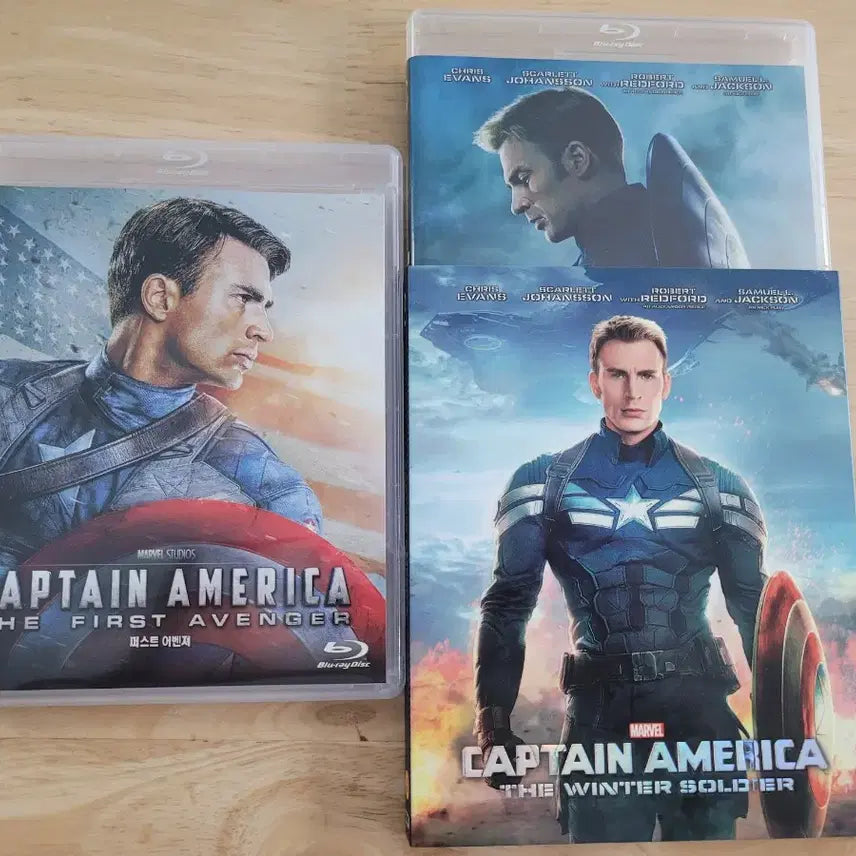 [BUNJANG] Captain America: The First Avenger &amp; Captain America: The Winter Soldier Blu-ray Set / 캡틴 아메리카 퍼스트 어벤져 / 윈터 솔져 블루레이 세트