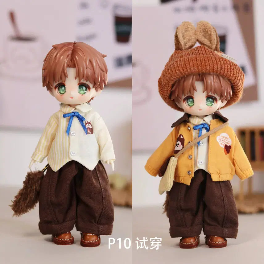 [BUNJANG] OB11 Hazelnut Adventure Squirrel Outfit Set / OB11 오비츠 의상세트 헤이즐넛 어드벤처 다람쥐