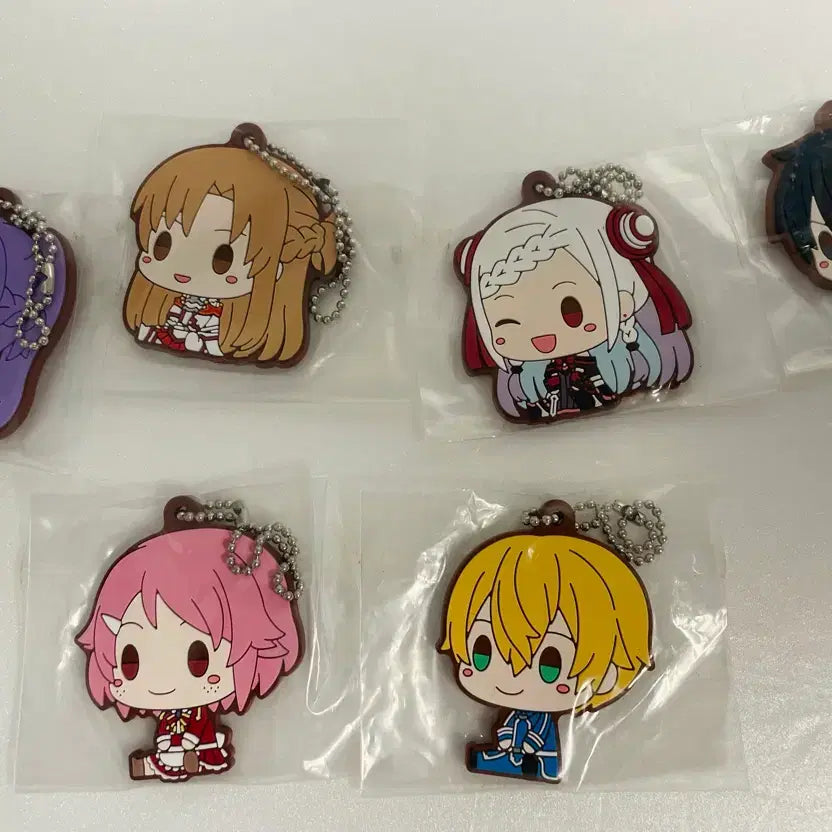 [BUNJANG] Sword Art Online Acrylic Keychain Set (6 Types) / 소드 아트 온라인 키링 6종