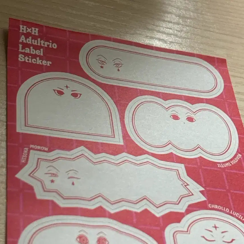 [BUNJANG] Hunter x Hunter Card Cover Sticker / 헌터x헌터 비공굿 카드 커버 스티커 3종