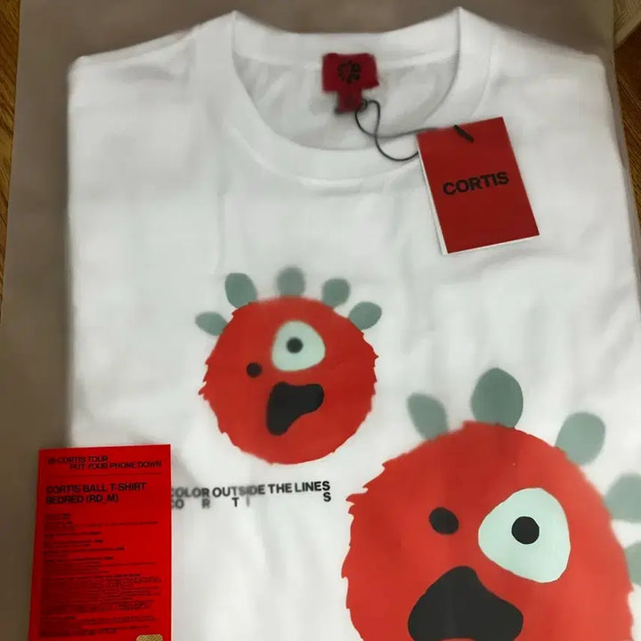 [BUNJANG] Cortis Ball Red T-Shirt (M) / 코르티스 볼 red 티셔츠 M