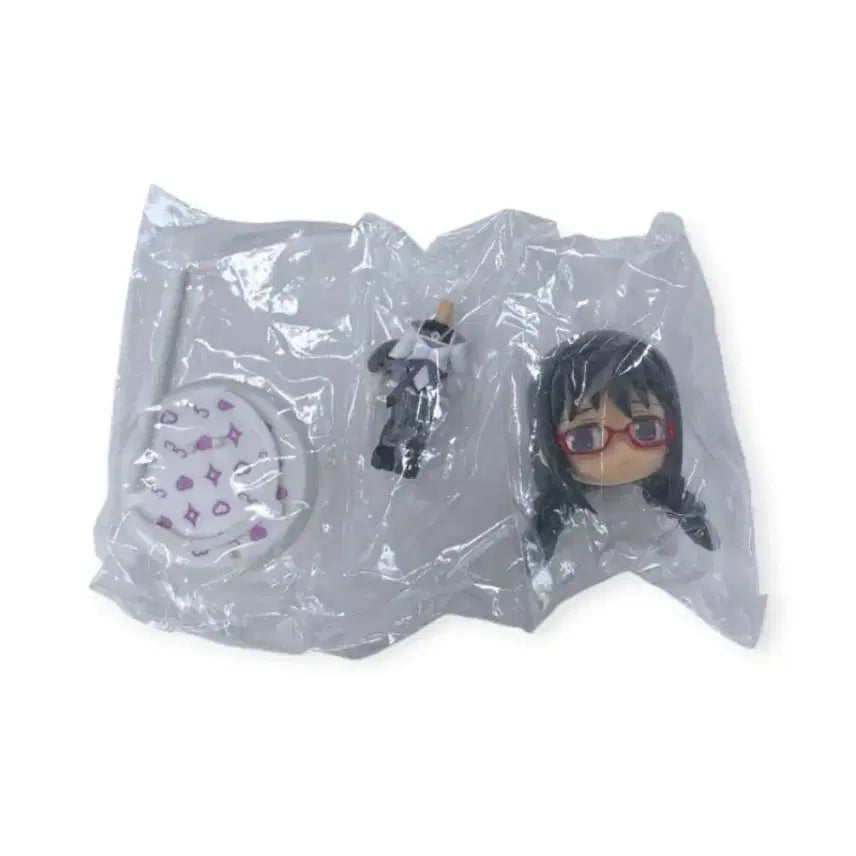 [BUNJANG] Puella Magi Madoka Magica Mini Figure Kyun Chara Ichiban Kuji Glasses Homura Secret Version / 마법소녀 마도카 마기카 미니 피규어 큥캬라 G상 이치방쿠지 제일복권 안경 호무라 큥캐러