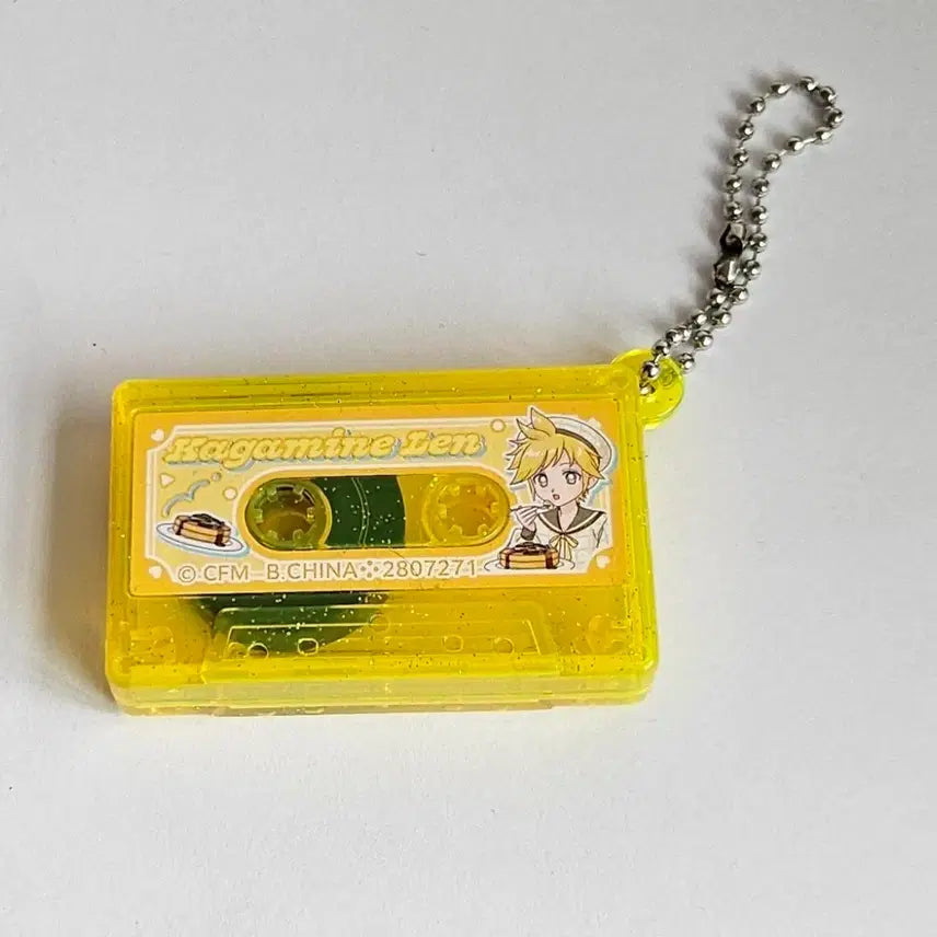 [BUNJANG] Vocaloid Kagamine Len Cassette Keyring / 보컬로이드 카가미네 렌 카세트 키링