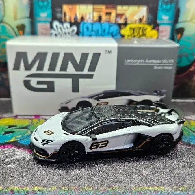 [BUNJANG] Mini GT Lamborghini Aventador SVJ 63 White / 미니지티 람보르기니 아벤트도르 svj 63 화이트