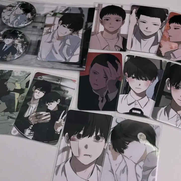 [BUNJANG] Mr. Blue Naughty Friends Can Badge Photocard Bundle Set / 나쁜친구 미스터블루 미블 캔뱃지 포토카드 핀버튼 세트 일괄