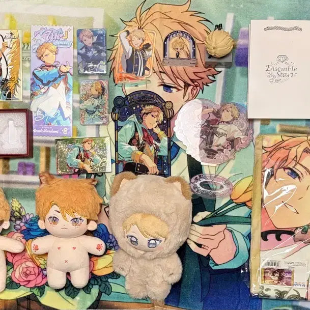 [BUNJANG] Ensemble Stars Narukami Arashi Plush, Towel, Acrylic Figure, Ring Bundle / 앙상블 스타즈 앙스타 나루카미 아라시 반지 인형 타올 아크릴 피규어
