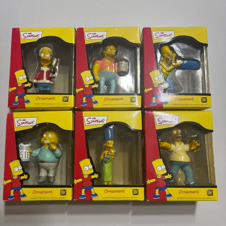 [BUNJANG] The Simpsons 2001 Ornament Set (6 Pieces) / 심슨 오너먼트 6종 2001년