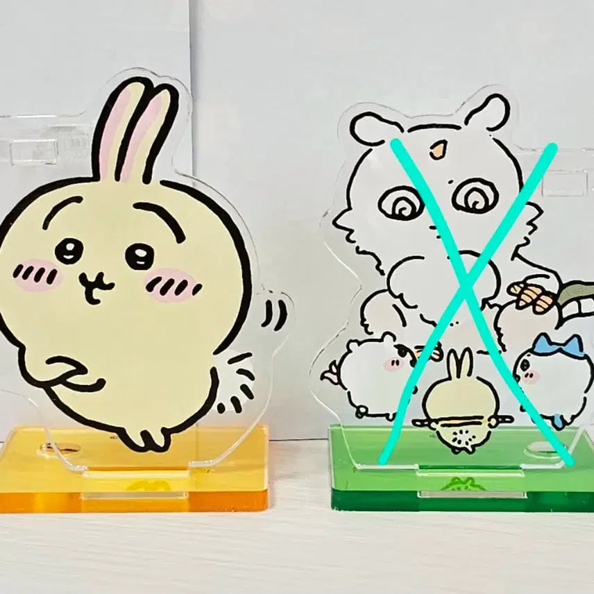 [BUNJANG] Chiikawa Acrylic Pen Stand Set - Usagi, Ano Ko, Hachiware / 치이카와 아크릴 펜스탠드 우사기