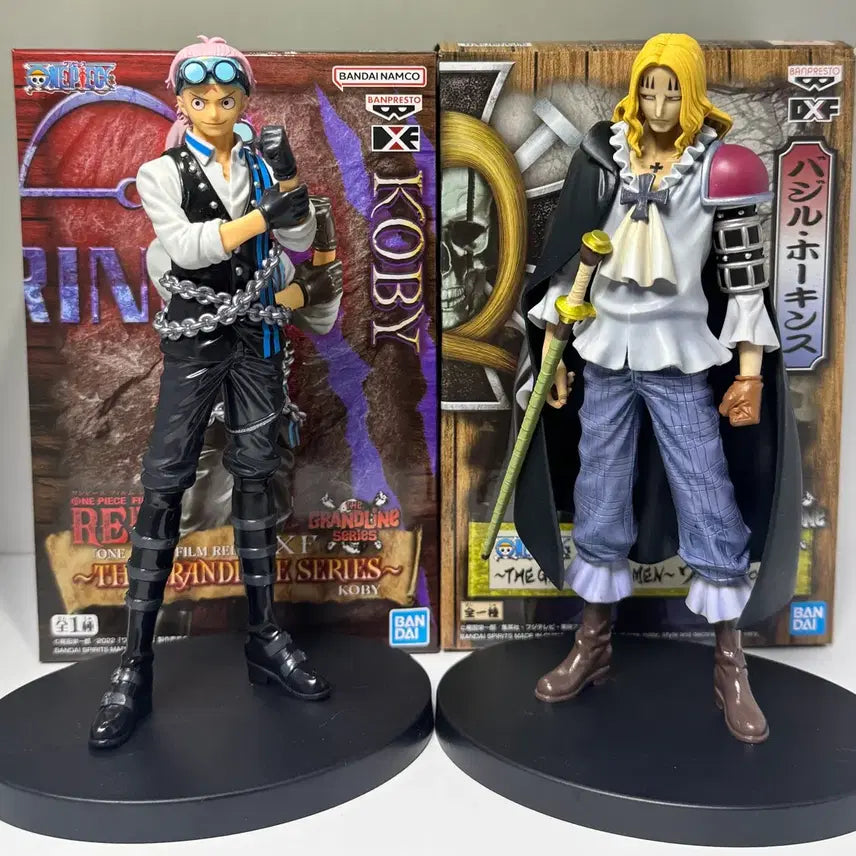 [BUNJANG] Banpresto One Piece DXF Film Red The Grandline Coby &amp; Wanokuni Basil Hawkins Figure Bundle Set / 일괄) 반프레스토 원피스 DXF 필름 레드 더 그랜드 라인 코비 와노쿠니 바질 호킨스 피규어