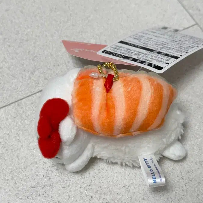 [BUNJANG] Hello Kitty Salmon Nigiri Mascot Keychain / 헬로키티 초밥 인형 키링 연어키티 연어초밥키티 마스코트 인형