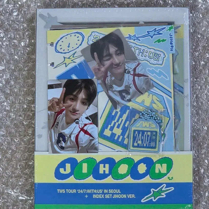 [BUNJANG] TWS Jihoon 24/7 WITH US Index Set Sealed Photocard &amp; Keychain Bundle / 투어스 지훈 인덱스 미개봉 특전포함