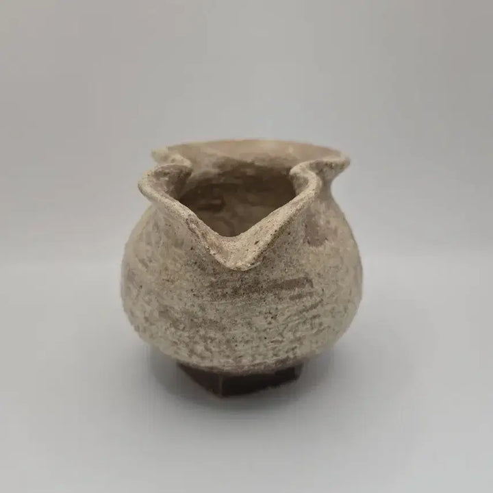 [BUNJANG] Antique Buncheong Guiyal Jjigeuri Vase / 골동품 분청귀얄 찌그리 호