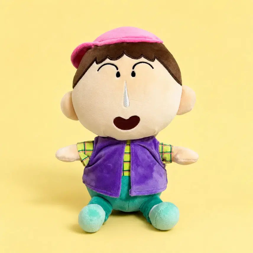 [BUNJANG] Crayon Shin-chan Meguo (Mengu) Hat Plush Doll 27cm / 맹구 모자 중형인형 봉제인형 27cm 짱구 크레용신짱