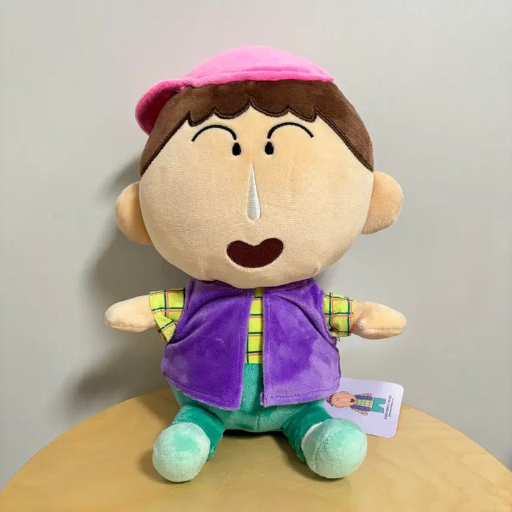 [BUNJANG] Crayon Shin-chan Meguo (Mengu) Hat Plush Doll 27cm / 맹구 모자 중형인형 봉제인형 27cm 짱구 크레용신짱