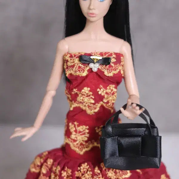 [BUNJANG] Poppypark Fashion Royalty Barbie Outfit Dress Bag Set / 포피파커,패션로얄티,바비 옷 의상