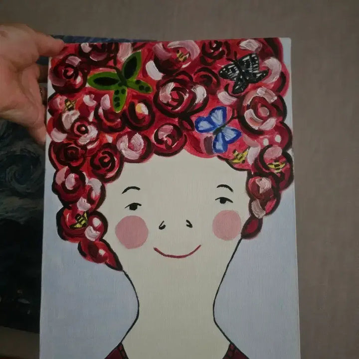 [BUNJANG] Hand-Painted Oil Painting (Set of 2) / 헤이리마을구입. 직접그린 그림 2점