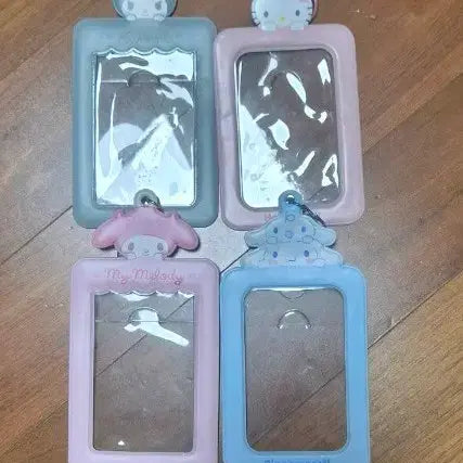 [BUNJANG] Sanrio Characters Photocard Holder Set (Kuromi, Hello Kitty, Cinnamoroll, My Melody) / 산리오 캐릭터 포토카드 홀더 4종 쿠로미 헬로키티 시나모롤 마이멜로디