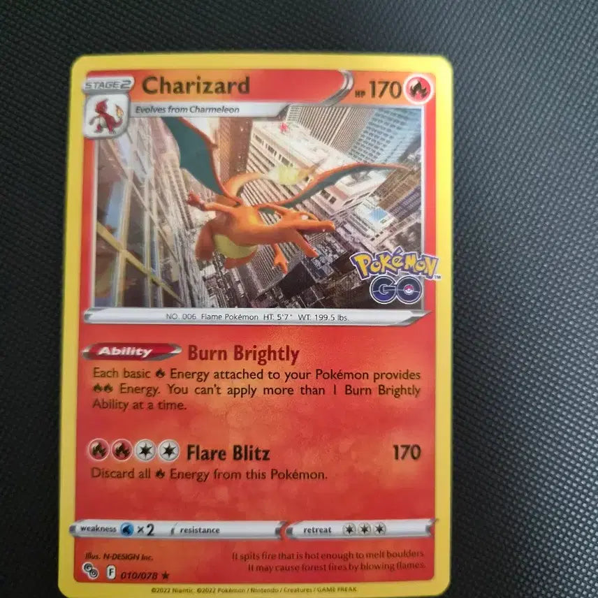 [BUNJANG] Pokemon GO Charizard Holo North American Edition / 포켓몬고 리자몽 홀로 북미판