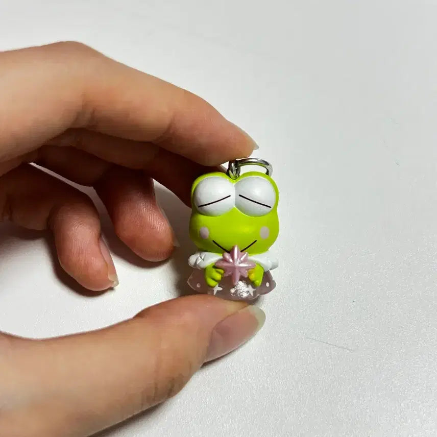 [BUNJANG] Sanrio Starlight Angel Charm Keychain - Pink Keroro / 산리오 별빛천사 참 키링 핑크 케로로