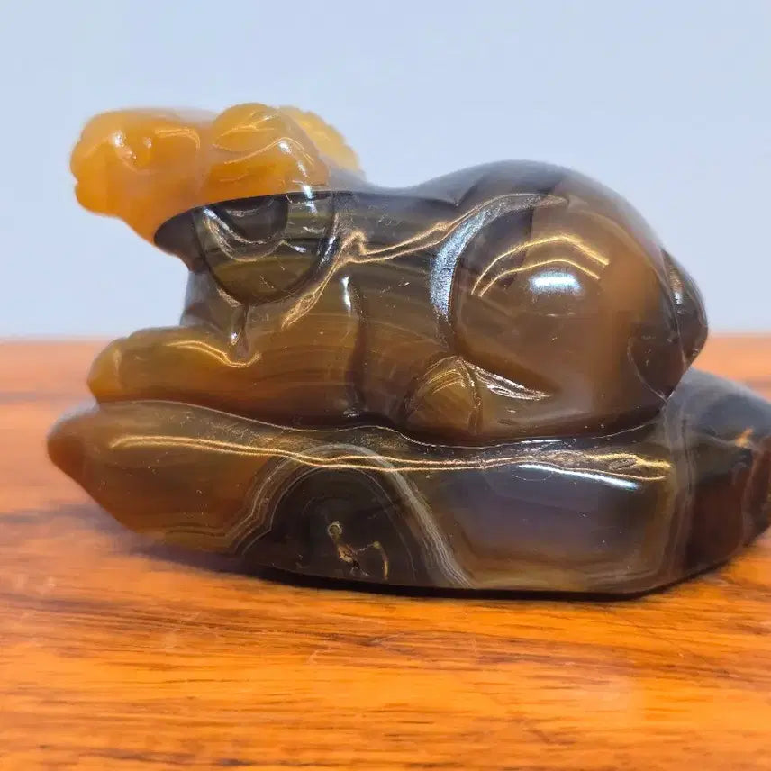 [BUNJANG] Agate Stone Carved Mineral Scholar Rock / 26071636 마노석 양 조각 광물 수석 팝니다