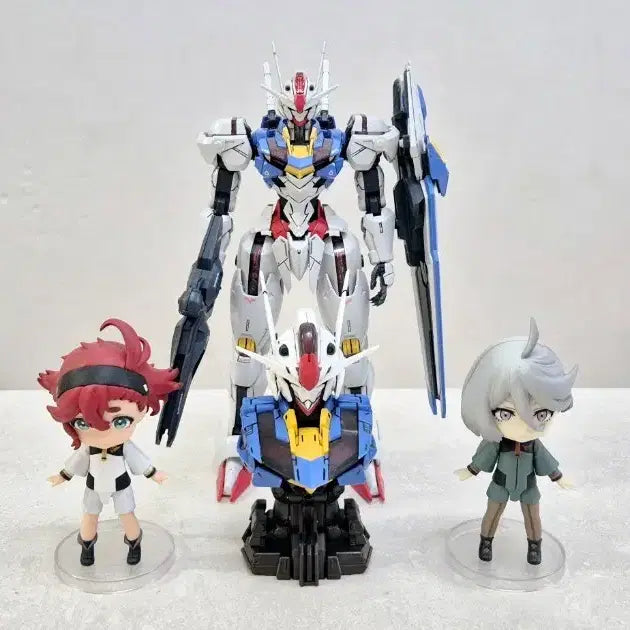 [BUNJANG] MG Gundam Aerial &amp; Figure Set / 건담 에어리얼 피규어 3종 세트MG 에어리얼 건담 및 피규어 일괄 팝니다