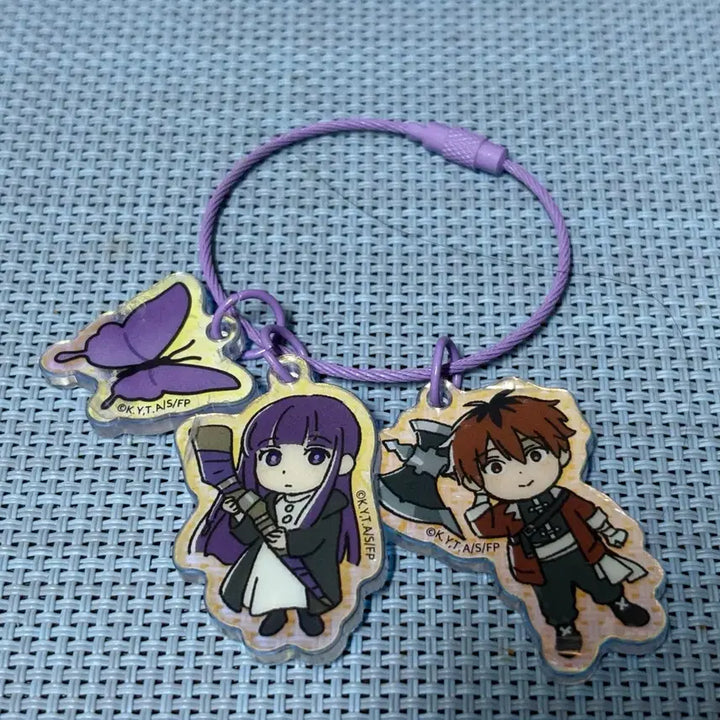 [BUNJANG] Sousou no Frieren Frieren Exhibition Stark &amp; Fern Keychain / 장송의 프리렌 전시회 슈타르크&amp;페른 키링