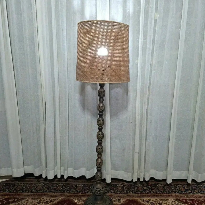 [BUNJANG] 1960-70s Hong Kong Vintage Brass Openwork Floor Lamp / 60~70S 홍콩 빈티지 황동 투각 플로어 스탠드