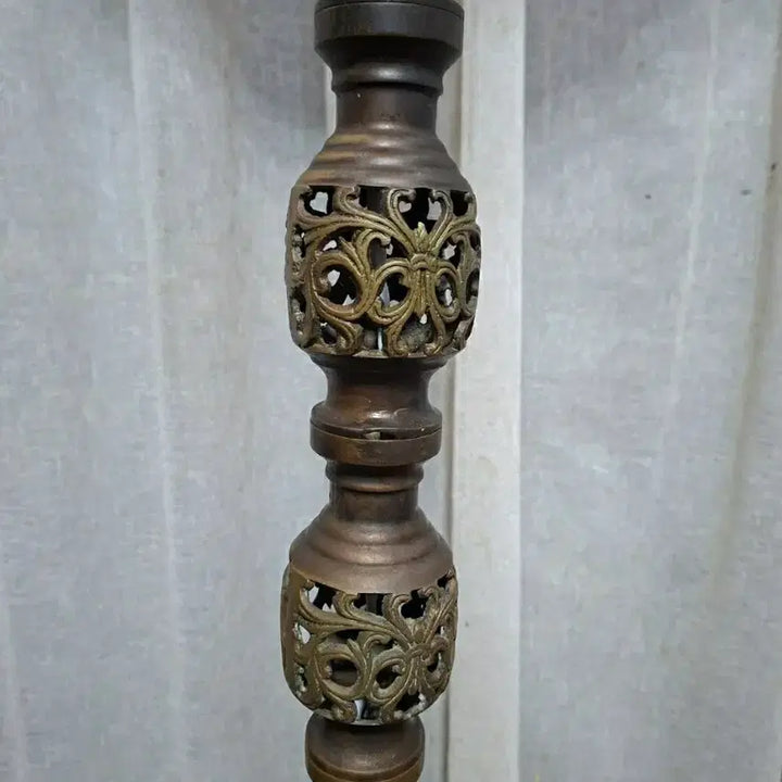 [BUNJANG] 1960-70s Hong Kong Vintage Brass Openwork Floor Lamp / 60~70S 홍콩 빈티지 황동 투각 플로어 스탠드