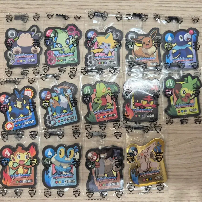 [BUNJANG] Pokemon Cookie Magnets Bundle Set (14 pieces) / 포켓몬스터 쿠키 마그넷 14개 일괄